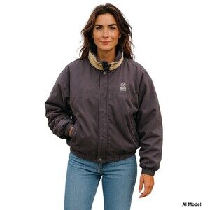 Women's Port Authority Jacket Purple Gradient Full Zip Coat Size M